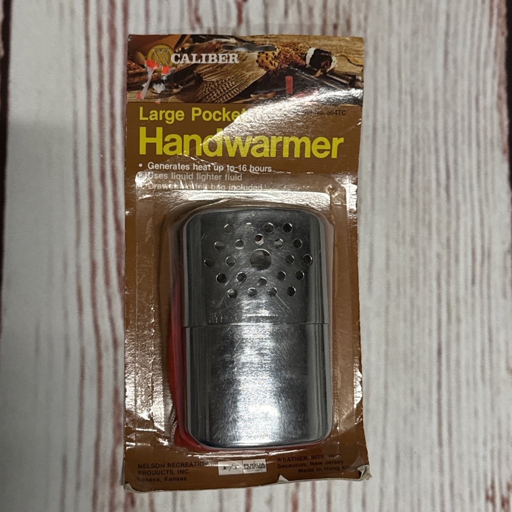 X Caliber Large Pocket Handwarmer  504tc Vintage  NOS Generates Heat Up To 16 Hr